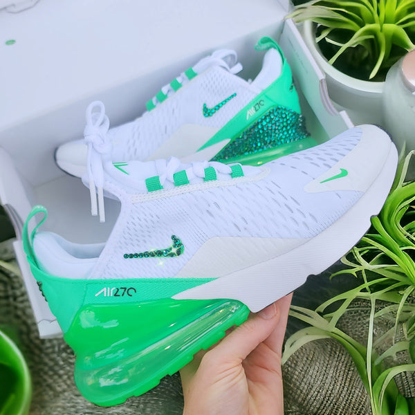 Air max 270 cheap white and neon green